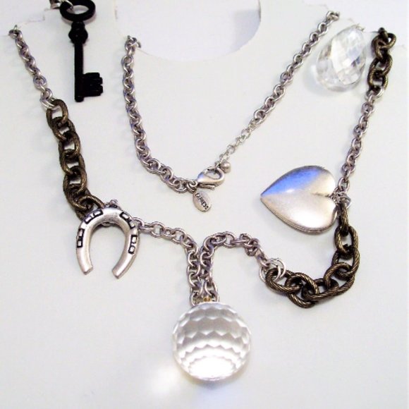 Express Link Chain Necklace Silver Tone Vintage 36" Long - Picture 5 of 5